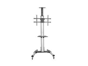 Monoprice Ultra-Premium Aluminum Portrait?to?Landscape TV Display Cart for 42" - 55" Displays max 44 lbs with Portrait-to-Landscape Rotation | Hand Crank Height Adjustment | Cable Management Monoprice Ultra-Premium Aluminum Portrait?to?Landscape TV Display Cart for 42" - 55" Displays max 44 lbs with Portrait-to-Landscape Rotation | Hand Crank Height Adjustment | Cable Management
