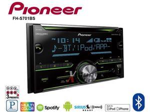Pioneer FH-S701BS Double Din CD Receiver CD receiver with AM/FM tuner
built-in Bluetooth for hands-free calling and audio streaming
MIXTRAX for a DJ-inspired audio/visual experience Pioneer FH-S701BS Double Din CD Receiver CD receiver with AM/FM tuner
built-in Bluetooth for hands-free calling and audio streaming
MIXTRAX for a DJ-inspired audio/visual experience
