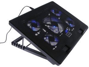 iMBAPrice - Quiet Portable 12" - 17" Laptop Cooler Cooling Pad - Ultra Slim 2xUSB Powered (5 Fans) with Adjustable Heigh iMBAPrice - Quiet Portable 12" - 17" Laptop Cooler Cooling Pad - Ultra Slim 2xUSB Powered (5 Fans) with Adjustable Heigh