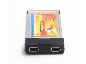 Dual IEEE 1394 Firewire 6pin to 54mm PCMCIA CardBus PC Card Adapter for Laptop Notebook Dual IEEE 1394 Firewire 6pin to 54mm PCMCIA CardBus PC Card Adapter for Laptop Notebook