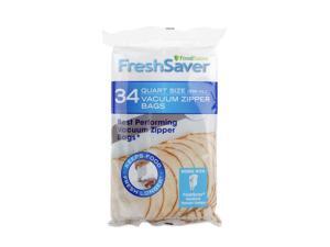 FoodSaver Vacuum Zipper Quart Bags, 34 Count FSFRBZ0226-027 FoodSaver Vacuum Zipper Quart Bags, 34 Count FSFRBZ0226-027