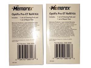 Memorex 2 x Optifix Pro Refill Kit, Cleaning and Repair Pads - 2 Packages! Memorex 2 x Optifix Pro Refill Kit, Cleaning and Repair Pads - 2 Packages!