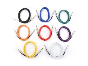 8pcs Pack Colored 1/4 TRS Stereo To 1/4 TRS Stereo Shielded Balanced Audio Patch Cable Cord Audio Line Wire 8pcs Pack Colored 1/4 TRS Stereo To 1/4 TRS Stereo Shielded Balanced Audio Patch Cable Cord Audio Line Wire