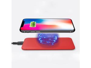 Fuji Labs Wireless Qi Cell Phone Charger Rubber Oil Coated, Red Fuji Labs Wireless Qi Cell Phone Charger Rubber Oil Coated, Red