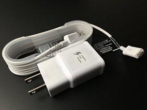 Samsung EP-TA20JWE/ECB-DU4EWE Adaptive Fast Charging Charger for Galaxy S6/Edge/Edge-6/Note 4 with Micro USB Charging Cable - White Samsung EP-TA20JWE/ECB-DU4EWE Adaptive Fast Charging Charger for Galaxy S6/Edge/Edge-6/Note 4 with Micro USB Charging Cable - White