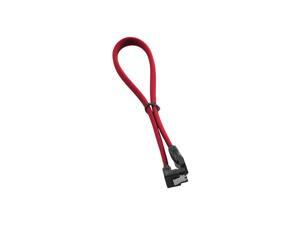 CableMod ModMesh Right Angle SATA 3 Cable 30cm - Red CableMod ModMesh Right Angle SATA 3 Cable 30cm - Red