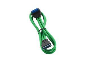 CableMod ModFlex Right Angle Internal USB 3.0 50cm - Green CableMod ModFlex Right Angle Internal USB 3.0 50cm - Green