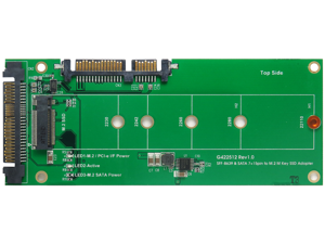 U.2 (SFF-8639) to M.2 NVMe SSD & SATA 7+15pin to M.2 (SATA I/F) SSD Adapter
Support 2230 / 2242 /2260 /2280 /22110 U.2 (SFF-8639) to M.2 NVMe SSD & SATA 7+15pin to M.2 (SATA I/F) SSD Adapter
Support 2230 / 2242 /2260 /2280 /22110