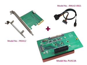 Innocard PCIe x4 to Oculink Adapter + Cable + U.2 to M.2 NVMe SSD & PCIe x4 Slot Adapter Innocard PCIe x4 to Oculink Adapter + Cable + U.2 to M.2 NVMe SSD & PCIe x4 Slot Adapter
