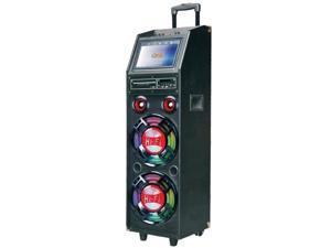 QFX PBX-412203 Rechargeable PA Speaker +Bluetooth +9" LCD DVD +Free Mic/Joystick QFX PBX-412203 Rechargeable PA Speaker +Bluetooth +9" LCD DVD +Free Mic/Joystick