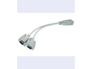 RS232 Mouse Monitor Splitter Y Cable DB9 Female F to 2x DB9 DB 9 Male M Adapter RS232 Mouse Monitor Splitter Y Cable DB9 Female F to 2x DB9 DB 9 Male M Adapter