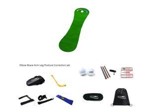 Posma PG200A Grassroots Par Putt Green Golf Putt Slope Mat Gift Set with tour ball+5 kinds of Golf Posture Correctors set+Wooden putter+Cinch Sack Carry Bag Posma PG200A Grassroots Par Putt Green Golf Putt Slope Mat Gift Set with tour ball+5 kinds of Golf Posture Correctors set+Wooden putter+Cinch Sack Carry Bag