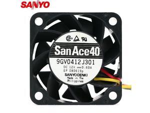 NEW SANYO DENKI SAN ACE 9GV0412J301 DC12V 0.6A 4028 4CM cooling fan 3-pin NEW SANYO DENKI SAN ACE 9GV0412J301 DC12V 0.6A 4028 4CM cooling fan 3-pin