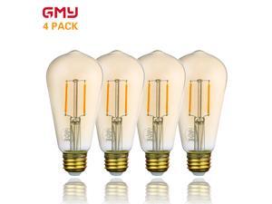 Vintage LED Edison Bulb Dimmable - Amber LED Light Bulb ST21 2.5W - 120V 2200K Amber Glass Warm White E26 (4 PACK) Vintage LED Edison Bulb Dimmable - Amber LED Light Bulb ST21 2.5W - 120V 2200K Amber Glass Warm White E26 (4 PACK)