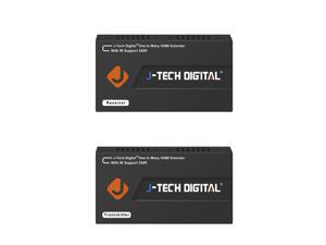 J-Tech Digital HDMI Extender Over Single Cat5e/6 Ethernet Cable with IR Up To 330 Feet 100m Supports 1080P HDCP One To Many Connecction (Receiver+Transmitter) J-Tech Digital HDMI Extender Over Single Cat5e/6 Ethernet Cable with IR Up To 330 Feet 100m Supports 1080P HDCP One To Many Connecction (Receiver+Transmitter)