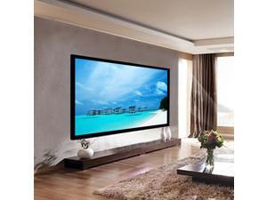 100" Aluminum Fixed Frame 16:9 Projector Screen Velvet Matte White Home Theater 100" Aluminum Fixed Frame 16:9 Projector Screen Velvet Matte White Home Theater