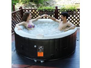 Goplus Portable Inflatable Bubble Massage Spa Hot Tub 4 Person Relaxing Outdoor Goplus Portable Inflatable Bubble Massage Spa Hot Tub 4 Person Relaxing Outdoor