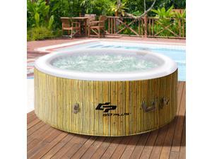 4 Person Inflatable Hot Tub Outdoor Jets Portable Heated Bubble Massage Spa 4 Person Inflatable Hot Tub Outdoor Jets Portable Heated Bubble Massage Spa