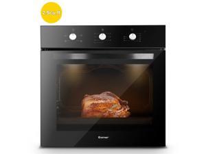 24" Electric Built-In Single Wall Oven 220V Tempered Glass Push Buttons Control 24" Electric Built-In Single Wall Oven 220V Tempered Glass Push Buttons Control