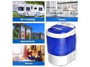 Small Mini Portable Compact Washer Washing Machine 7lbs Capacity Blue Small Mini Portable Compact Washer Washing Machine 7lbs Capacity Blue
