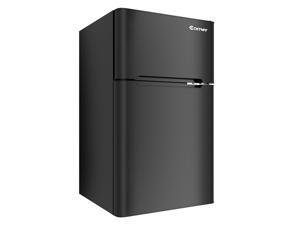 Stainless Steel Refrigerator Small Freezer Cooler Fridge Compact 3.2 cu ft. Unit Stainless Steel Refrigerator Small Freezer Cooler Fridge Compact 3.2 cu ft. Unit