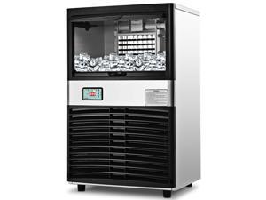 Commercial Ice Maker Automatic Stainless Steel 100lbs/24h Freestanding Portable Commercial Ice Maker Automatic Stainless Steel 100lbs/24h Freestanding Portable