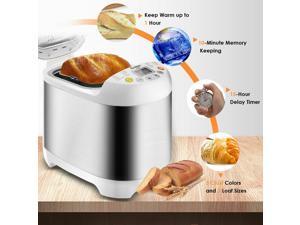 Stainless Steel 2LB 550W Electric Bread Maker Machine Programmable Home Kitchen Stainless Steel 2LB 550W Electric Bread Maker Machine Programmable Home Kitchen