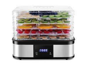 Food Dehydrator Preserver 5 Tray Fruit Vegetable Dryer Timer Temperature Control Food Dehydrator Preserver 5 Tray Fruit Vegetable Dryer Timer Temperature Control