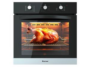 24" Electric Built-In Single Wall Convection Oven Tempered Glass Buttons Control 24" Electric Built-In Single Wall Convection Oven Tempered Glass Buttons Control