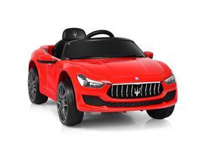 12V Maserati Licensed Kids Ride on Car w/ RC Remote Control Led Lights MP3 Red 12V Maserati Licensed Kids Ride on Car w/ RC Remote Control Led Lights MP3 Red