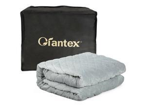 25lbs Weighted Blanket Queen/King Size 100% Cotton w/ Super Soft Crystal Cover 25lbs Weighted Blanket Queen/King Size 100% Cotton w/ Super Soft Crystal Cover