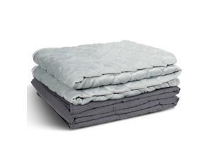 20lbs Weighted Blanket Queen/King Size 100% Cotton w/ Super Soft Crystal Cover 20lbs Weighted Blanket Queen/King Size 100% Cotton w/ Super Soft Crystal Cover