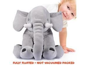 Stuffed Elephant Toy - Cute Soft Plush Cuddly Fabric - Great Gift Idea for Kids & Adults Stuffed Elephant Toy - Cute Soft Plush Cuddly Fabric - Great Gift Idea for Kids & Adults