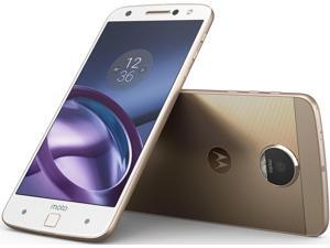 Motorola Moto Z XT1650 64GB Unlocked GSM 4G LTE Android Phone w/ 13 MP Camera - White/Gold Motorola Moto Z XT1650 64GB Unlocked GSM 4G LTE Android Phone w/ 13 MP Camera - White/Gold