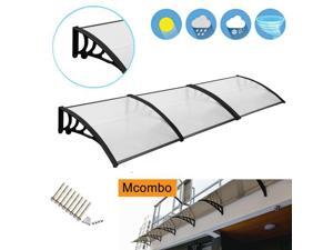 MCombo 40"×120" Window Awning Outdoor Polycarbonate Front Door Patio Cover Garden Canopy 6055-4012 (Black) Home Garden Yard Outdoor Living Garden Structures Shade, Awnings Canopies Awning, Window MCombo 40"×120" Window Awning Outdoor Polycarbonate Front Door Patio Cover Garden Canopy 6055-4012 (Black) Home Garden Yard Outdoor Living Garden Structures Shade, Awnings Canopies Awning, Window