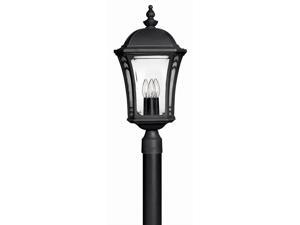 Hinkley Lighting 1331MB 3 Light Post Light from the Wabash Collection, Museum Black Hinkley Lighting 1331MB 3 Light Post Light from the Wabash Collection, Museum Black