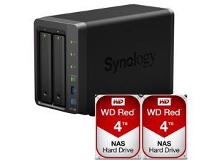 Synology DS718+ DiskStation Fully Assembled and Tested with 8TB (2 x 4TB) of Western Digital NAS Drives By CustomTechSales Synology DS718+ DiskStation Fully Assembled and Tested with 8TB (2 x 4TB) of Western Digital NAS Drives By CustomTechSales