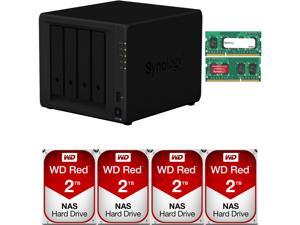 Synology DS918+ DiskStation Fully Assembled and Tested with 8GB RAM and 8TB (4 x 2TB) Western Digital NAS Drives By CustomTechSales Synology DS918+ DiskStation Fully Assembled and Tested with 8GB RAM and 8TB (4 x 2TB) Western Digital NAS Drives By CustomTechSales