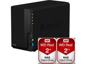 Synology DS218+ DiskStation with 4TB (2 x 2TB) Western Digital NAS Drives Fully Assembled and Tested By CustomTechSales Synology DS218+ DiskStation with 4TB (2 x 2TB) Western Digital NAS Drives Fully Assembled and Tested By CustomTechSales