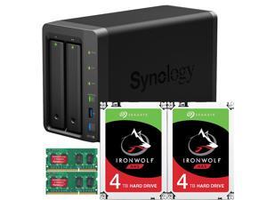 Synology DS718+ DiskStation Fully Assembled and Tested with 8GB RAM and 8TB (2 x 4TB) of Seagate Ironwolf NAS Drives By CustomTechSales Synology DS718+ DiskStation Fully Assembled and Tested with 8GB RAM and 8TB (2 x 4TB) of Seagate Ironwolf NAS Drives By CustomTechSales