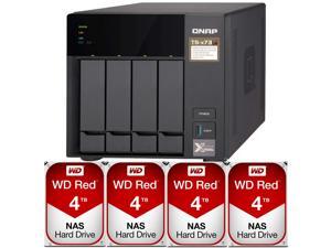 QNAP TS-473 8GB RAM 4-Bay Home / SMB NAS Preconfigured with 16TB (4 x 4TB) Western Digital RED NAS Drives QNAP TS-473 8GB RAM 4-Bay Home / SMB NAS Preconfigured with 16TB (4 x 4TB) Western Digital RED NAS Drives