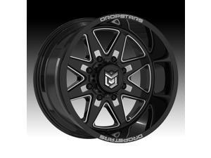 20" Inch Dropstars 655BM 20x10 8x180 -25mm Black/Milled Wheel Rim 20" Inch Dropstars 655BM 20x10 8x180 -25mm Black/Milled Wheel Rim
