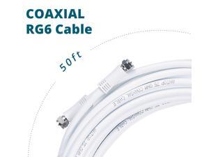 50ft ANTOP RG6 Coaxial Cable F type HDTV Antenna Cable Satellite Receivers TVs 50ft ANTOP RG6 Coaxial Cable F type HDTV Antenna Cable Satellite Receivers TVs