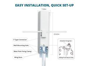 ANTOP 60/70 Miles AT-401BV Indoor/Outdoor Digital HDTV TV Antenna Signal UHF VHF ANTOP 60/70 Miles AT-401BV Indoor/Outdoor Digital HDTV TV Antenna Signal UHF VHF