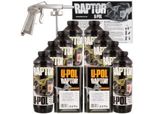 U-POL Raptor Black Truck Bed Liner Kit w/ Spray Gun, 8L, 2 Box Upol U-POL Raptor Black Truck Bed Liner Kit w/ Spray Gun, 8L, 2 Box Upol