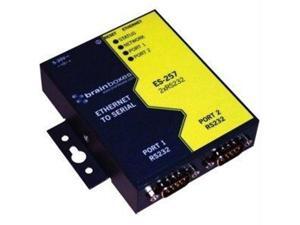 Brainboxes ES-257 2 Port RS232 Ethernet to Serial Adapter Brainboxes ES-257 2 Port RS232 Ethernet to Serial Adapter