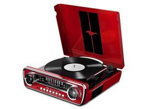 ION Audio ION-MUSTANG-LP-RED IT69 Classic Car Styled Music Center ION Audio ION-MUSTANG-LP-RED IT69 Classic Car Styled Music Center