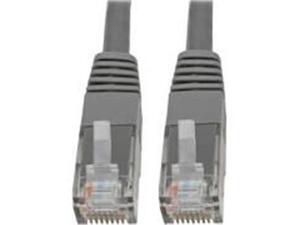 Tripp Lite N200-010-GY 10 ft. Cat6 Cat5 Patch Cable RJ45 Gigabit Molded M-M 550Mhz, Gray Tripp Lite N200-010-GY 10 ft. Cat6 Cat5 Patch Cable RJ45 Gigabit Molded M-M 550Mhz, Gray