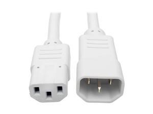 Tripp Lite P004-002-AWH 2 ft. 10 A Standard Computer Power Extension Cord, White Tripp Lite P004-002-AWH 2 ft. 10 A Standard Computer Power Extension Cord, White