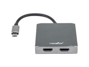 Rocstor Y10A203-A1 Premium USB-C to Dual HDMI Multi Monitor Adapter - 4K 30Hz Rocstor Y10A203-A1 Premium USB-C to Dual HDMI Multi Monitor Adapter - 4K 30Hz